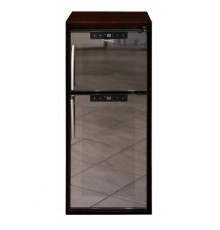 Двухзонный винный шкаф Climadiff DOPIOVINO/wood