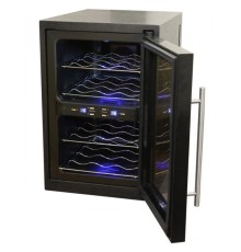 Двухзонный винный шкаф Climadiff DUOVINO/1wood