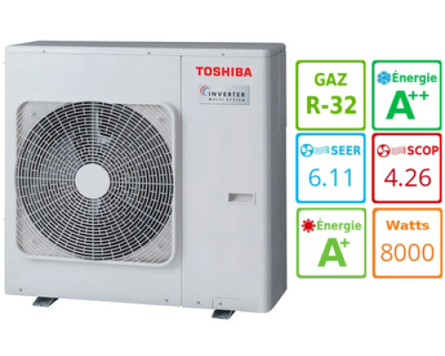 Купить  Внешний блок мульти сплит-системы на 4 комнаты Toshiba RAS-4M27G3AVG-E в интернет-магазине Мега-кухня 2