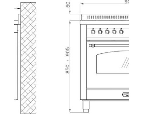 Купить  Варочный центр LOFRA PBPG 96 GVT в интернет-магазине Мега-кухня 1