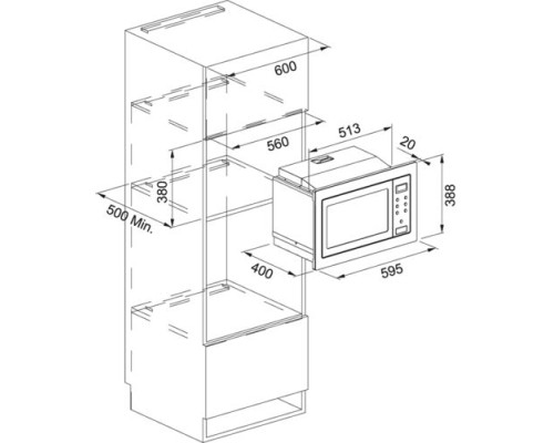 Купить  Микроволновая печь Franke FMW 20 SMP G XS 131.0574.627 в интернет-магазине Мега-кухня 1