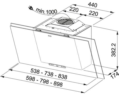 Купить  Вытяжка Franke FMA 2.0 807 BK/GR в интернет-магазине Мега-кухня 1