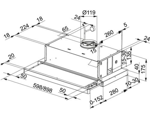 Купить  Вытяжка Franke FTC 632L BK 315.0547.798 в интернет-магазине Мега-кухня 1