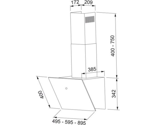 Купить  Вытяжка Franke FVT 905 BK A в интернет-магазине Мега-кухня 2