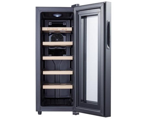 Купить  Винный шкаф Libhof AP-12 Black в интернет-магазине Мега-кухня 2