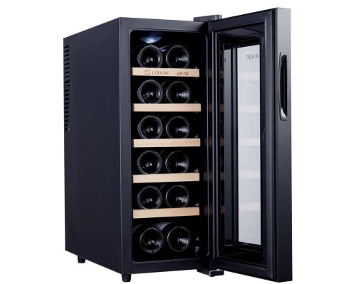 Купить  Винный шкаф Libhof AP-12 Black в интернет-магазине Мега-кухня 6