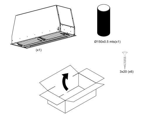 Купить  Вытяжка Pando PRO/52 INOX V. 830 в интернет-магазине Мега-кухня 3