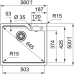 Купить Мойка Franke Urban UBG 610-56 Fragranite, цвет Оникс в интернет-магазине Мега-кухня 2