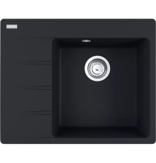 Мойка Centro CNG 611/211-62 TL Fragranite с крылом, цвет Оникс, чаша слева