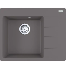Мойка Centro CNG 611/211-62 TL Fragranite с крылом, цвет Серый, чаша слева