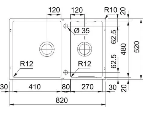 Купить Мойка Box BWX 220-41-27 в интернет-магазине Мега-кухня 11 Купить Мойка Box BWX 220-41-27 в интернет-магазине Мега-кухня 11