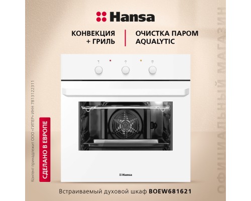 Купить Духовой шкаф Hansa BOEW681621 в интернет-магазине Мега-кухня 6 Купить Духовой шкаф Hansa BOEW681621 в интернет-магазине Мега-кухня 6