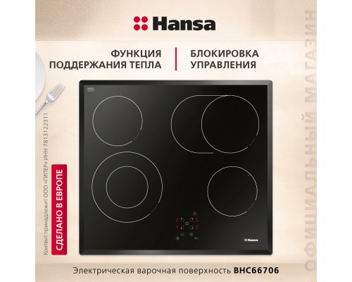 Купить  Электрическая панель Hansa BHC66706 в интернет-магазине Мега-кухня 1