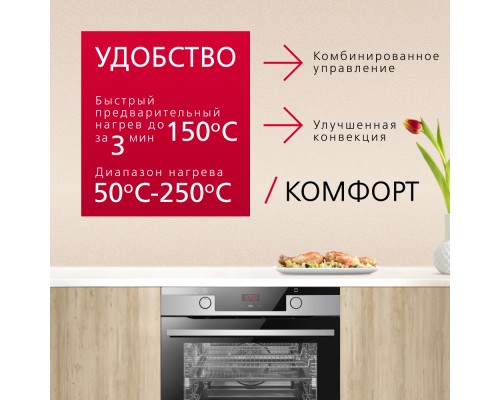 Купить Духовой шкаф Hansa BakingPro BOEI683020 в интернет-магазине Мега-кухня 2 Купить Духовой шкаф Hansa BakingPro BOEI683020 в интернет-магазине Мега-кухня 2