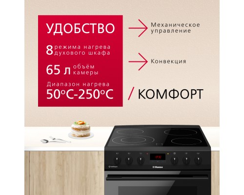 Купить  Электрическая плита Hansa FCCM69225H в интернет-магазине Мега-кухня 2