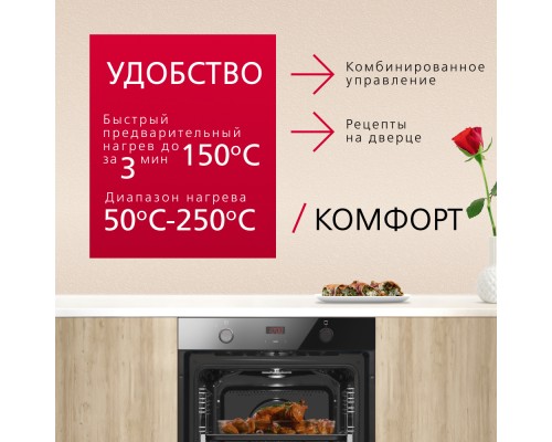 Купить  Духовой шкаф Hansa BakingPro BOES684097 в интернет-магазине Мега-кухня 2