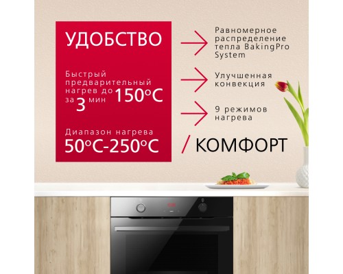 Купить  Духовой шкаф Hansa BakingPro BOES683020 в интернет-магазине Мега-кухня 2