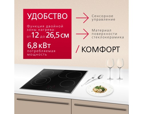 Купить  Электрическая панель Hansa BHCI66706 в интернет-магазине Мега-кухня 2