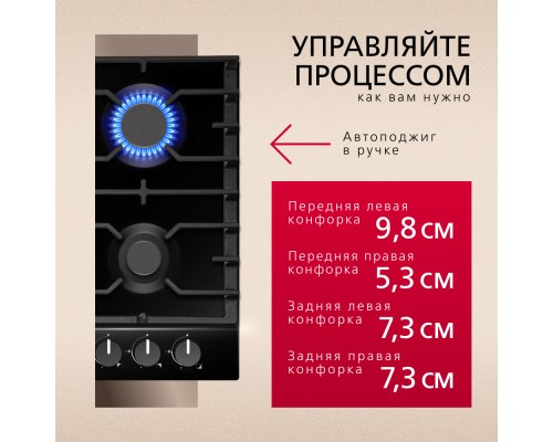 Купить  Газовая панель Hansa BHGS630301 в интернет-магазине Мега-кухня 4
