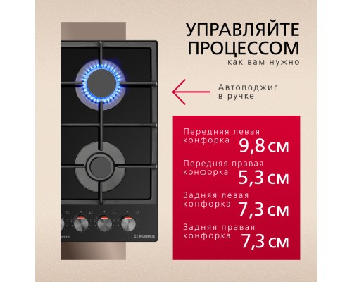 Купить  Газовая панель Hansa BHKS630540 в интернет-магазине Мега-кухня 4