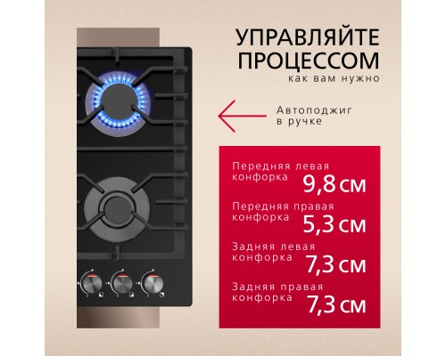 Купить  Газовая панель Hansa BHKS610301 в интернет-магазине Мега-кухня 4