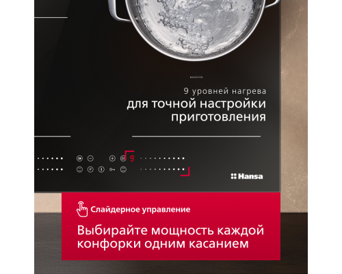 Купить  Индукционная варочная панель Hansa PRO CHEF BHI68810 в интернет-магазине Мега-кухня 12