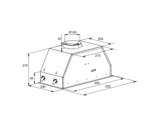 Купить  Вытяжка Kaiser EA 548 в интернет-магазине Мега-кухня 3