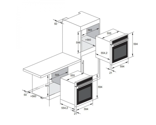 Купить  Встраиваемый электрический духовой шкаф Kaiser EH 6347 в интернет-магазине Мега-кухня 7
