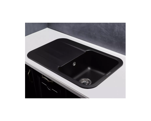 Купить  Кухонная мойка Kuppersberg LIRA 1B1D BLACK METALLIC в интернет-магазине Мега-кухня 1
