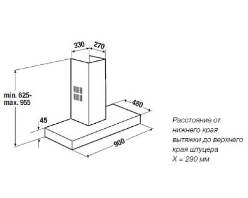 Купить  Настенная вытяжка Kuppersbusch DW 9500.0 S1 Stainless Steel в интернет-магазине Мега-кухня 1