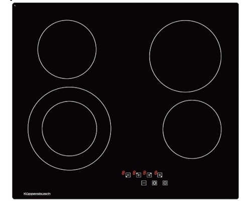 Купить Электрическая варочная панель Kuppersbusch KE 6310.0 SE стальная рамка в интернет-магазине Мега-кухня