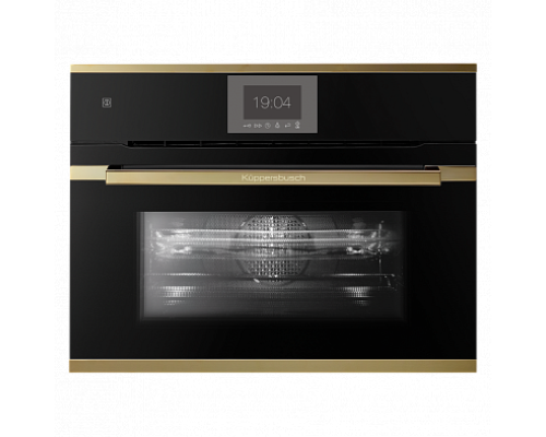 Купить Компактный духовой шкаф с микроволнами Kuppersbusch CBM 6550.0 S4 Gold в интернет-магазине Мега-кухня