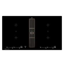 Индукционная варочная панель с вытяжкой Kuppersbusch KMI 9800.0 SR Black Chrome