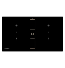 Индукционная варочная панель с вытяжкой Kuppersbusch KMI 9850.0 SR Black Chrome