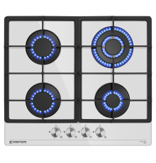 Газовая варочная панель Meferi MGH604WH GLASS POWER