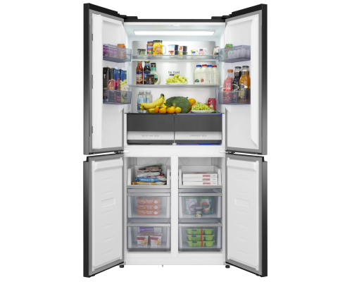 Купить  Мнококамерный холодильник Meferi MFR83BLACK IX в интернет-магазине Мега-кухня 2