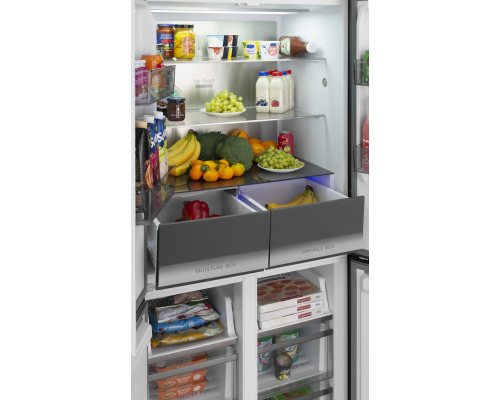 Купить  Мнококамерный холодильник Meferi MFR83BLACK IX в интернет-магазине Мега-кухня 5