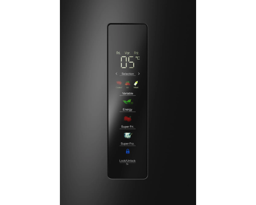 Купить  Мнококамерный холодильник Meferi MFR83BLACK IX в интернет-магазине Мега-кухня 10