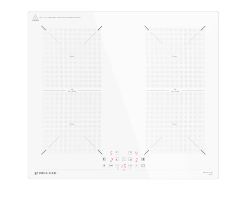 Купить  Индукционная варочная панель Meferi MIH604WH ULTRA в интернет-магазине Мега-кухня 1