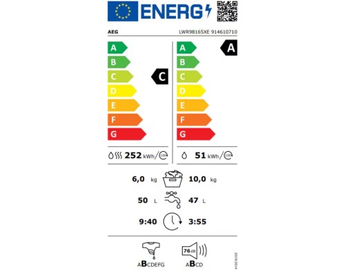 Купить  Стирально-сушильная машина AEG LWR98165NXE в интернет-магазине Мега-кухня 8