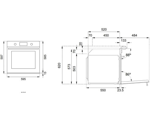 Купить  Духовой шкаф Bertazzoni F6011MODVPTN/23 в интернет-магазине Мега-кухня 6
