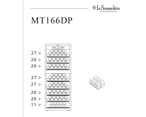 Купить Винный шкаф La Sommeliere MT166DP в интернет-магазине Мега-кухня 4 Купить Винный шкаф La Sommeliere MT166DP в интернет-магазине Мега-кухня 4