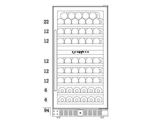 Купить  Винный шкаф Temptech Classique CL120DB в интернет-магазине Мега-кухня 7