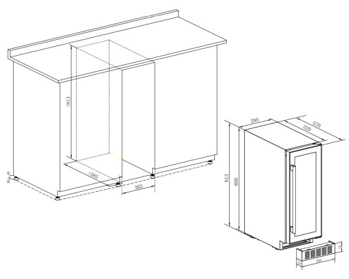 Купить Винный шкаф Temptech Sommelier SOMX30DRB-24 в интернет-магазине Мега-кухня 3 Купить Винный шкаф Temptech Sommelier SOMX30DRB-24 в интернет-магазине Мега-кухня 3