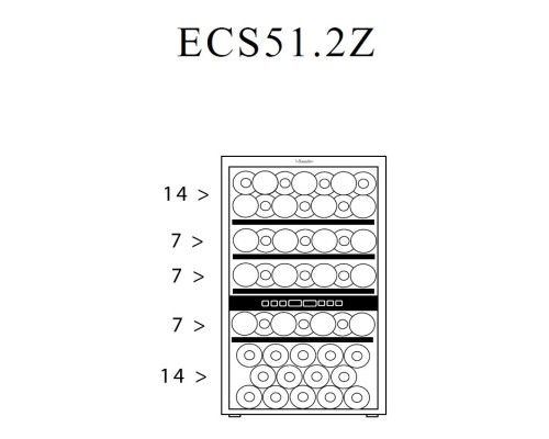 Купить Винный шкаф La Sommeliere ECS51.2Z в интернет-магазине Мега-кухня 9 Купить Винный шкаф La Sommeliere ECS51.2Z в интернет-магазине Мега-кухня 9