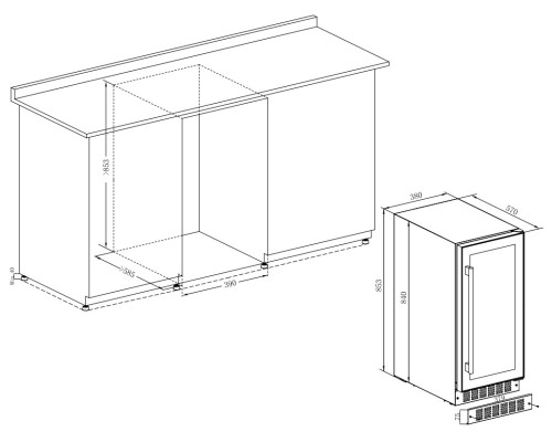 Купить Винный шкаф Temptech Prestige PRESQ38DB-24 в интернет-магазине Мега-кухня 3 Купить Винный шкаф Temptech Prestige PRESQ38DB-24 в интернет-магазине Мега-кухня 3