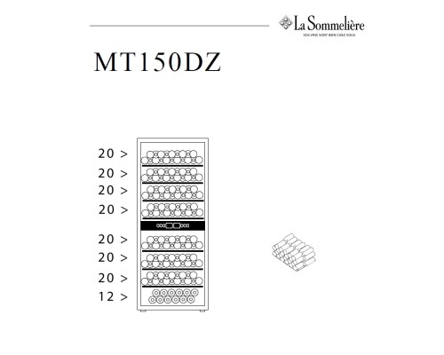 Купить Винный шкаф La Sommeliere MT150DZ в интернет-магазине Мега-кухня 8 Купить Винный шкаф La Sommeliere MT150DZ в интернет-магазине Мега-кухня 8
