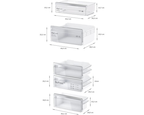 Купить  Встраиваемый двухкамерный холодильник Bosch KIN86VFE0 в интернет-магазине Мега-кухня 7