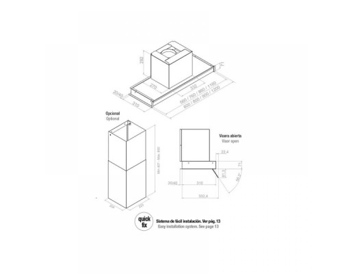 Купить  Вытяжка PANDO TIM-2/60 NEGRO V.850 в интернет-магазине Мега-кухня 1