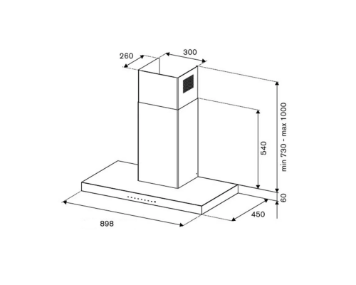 Купить  Настенная вытяжка 89,8 см Bertazzoni Professional KT90P1AXT стальная в интернет-магазине Мега-кухня 1